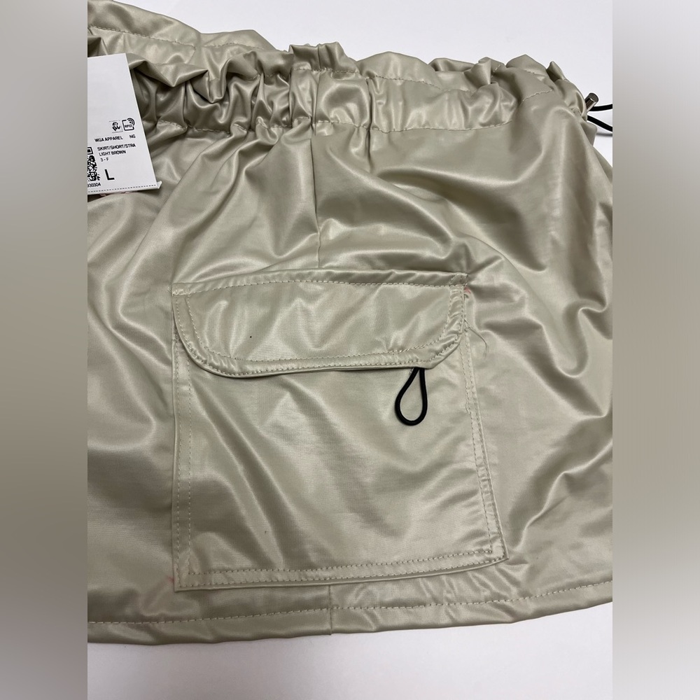 NWT ⚜️ Just Polly NY Forever 21 Toggle Drawstring Mini Skirt size L - Picture 12 of 15